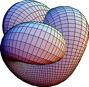 computerized manifold in pinks and purple from a top view
